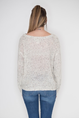 Flying Tomato Lace Panel Sweater