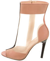 Thumbnail for your product : Reed Krakoff Mesh Peep-Toe Booties