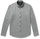 Thumbnail for your product : Rag & Bone Fit 2 Tomlin Button-down Collar Cotton And Linen-blend Twill Shirt - Gray
