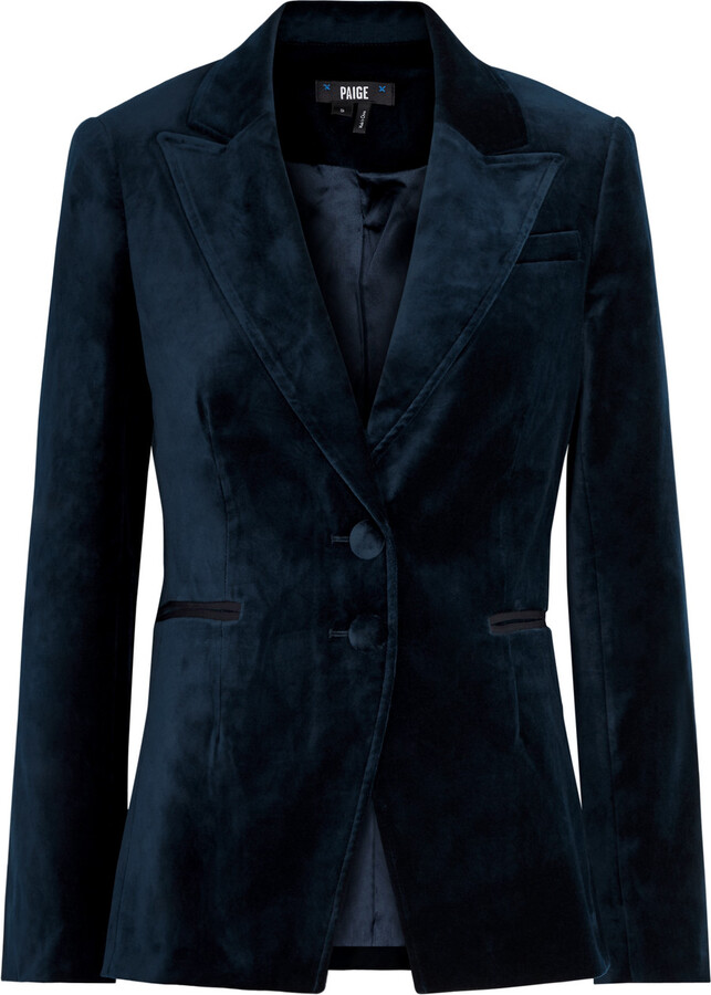 Paige Chelsee Velvet Blazer