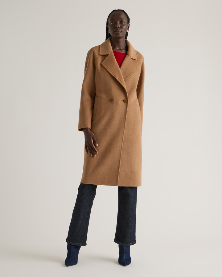 Quince Double-Faced Merino Wool Notched Lapel Coat