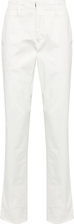 Incotex Mid-Rise Stretch-Cotton Straight-Leg Trousers