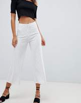 Thumbnail for your product : New Look Tall stripe culottes in white pattern