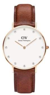 Daniel Wellington Classy Lady St.Mawes Leather Watch