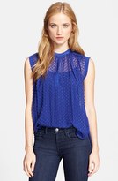 Thumbnail for your product : Rebecca Taylor Silk Crinkle Top