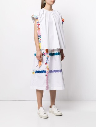 Mira Mikati Embroidered Poplin Shirt