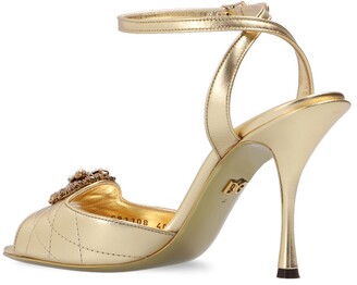 Dolce & Gabbana Stiletto Heeled Sandals Women's Gold