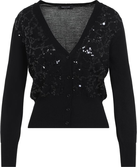 Fabiana Filippi Sequin Embellished Cropped Cardigan