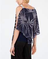 Thumbnail for your product : MSK Metallic Rhinestone Palm-Print Top