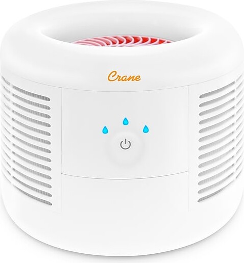 Crane HEPA Tabletop Air Purifier, 3-Speed, White (EE-7002AIR)