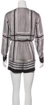 Thumbnail for your product : Rachel Zoe Long Sleeve Printed Romper