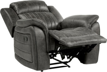 Wildon Home Classic 1Pc Reclining Chair Plush Comfort Pillow-Top Arms Vertical Tufting Solid Wood Transitional Living Room Furniture