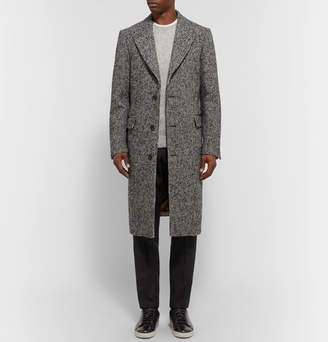 Privee Salle SALLE Adrian Houndstooth Wool-blend Overcoat - Gray