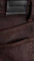 Thumbnail for your product : Burberry Waxed Denim Skinny Fit Jeans