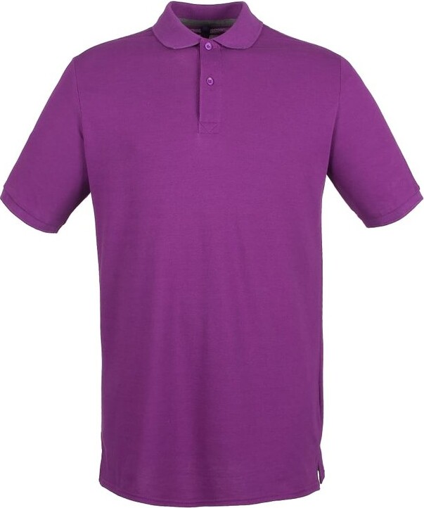 Henbury Henbury Mens Modern Fit Cotton Pique Polo Shirt (Magenta) -  ShopStyle
