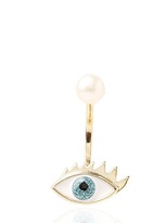 Thumbnail for your product : Delfina Delettrez Glittered Eye & Pearl Mono Earring