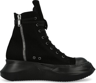Rick Owens Black Mega Bumper Geobasket Sneakers - ShopStyle
