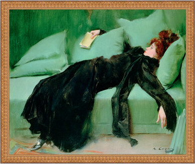 Vault W Artwork After the Ball Young Decadent 1895' Framed Oil Painting Print on Canvas