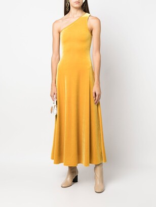Polo Ralph Lauren Single-Shoulder Midi Dress