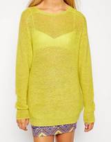 Thumbnail for your product : ASOS TALL Grunge Jumper In Open Mohair Stitch