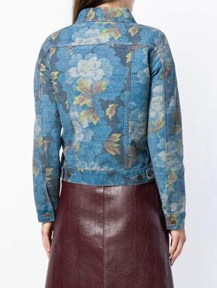 Kenzo floral print denim jacket