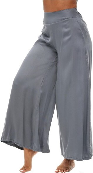 Roaman's Women's Plus Size Petite Soft Knit Capri Pant - 3x, Purple : Target