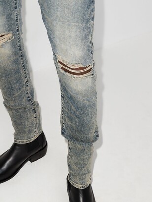 Represent Ripped-Detailing Skinny Jeans