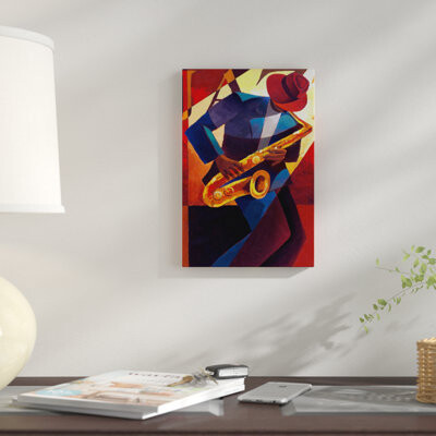 East Urban Home Bebop by Keith Mallett - Wrapped Canvas Print