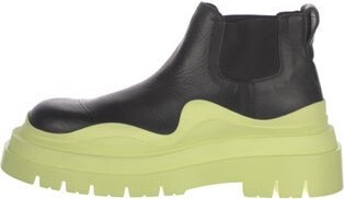 Bottega Veneta Leather Colorblock Pattern Sneakers