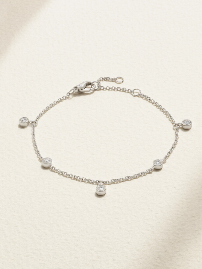 De Beers My First Clea 18-karat White Gold Diamond Bracelet - One size