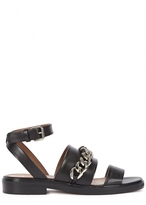 Thumbnail for your product : Givenchy Black leather chain sandals