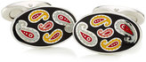 Thumbnail for your product : Etro Silver Cufflinks with Enamel Paisley Patterning