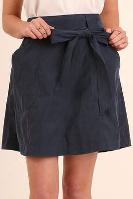 Umgee USA Ribbon-Tie A-Line Skirt