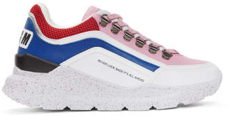 MSGM White Never Look Back Sneakers