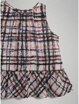 Thumbnail for your product : Burberry Scribble Check Print Silk Top