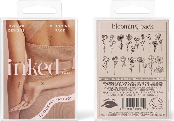 INKED by Dani Blooming Temporary Tattoos