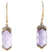 Thumbnail for your product : 14K Amethyst & Diamond Drop Earrings