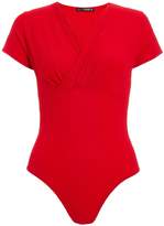 Thumbnail for your product : Quiz Petite Red Cap Sleeve Bodysuit