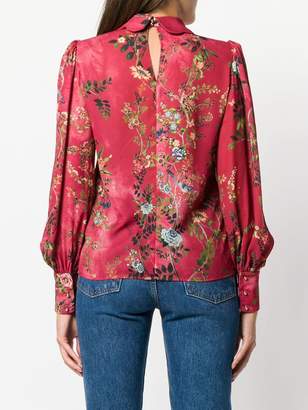 Elisabetta Franchi lace insert floral blouse