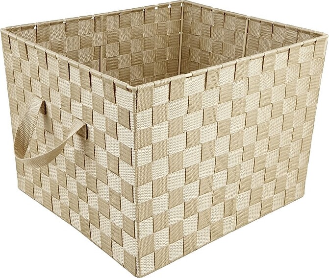 Simplify Large Woven Strap Tote, Ivory (25091-IVORY)