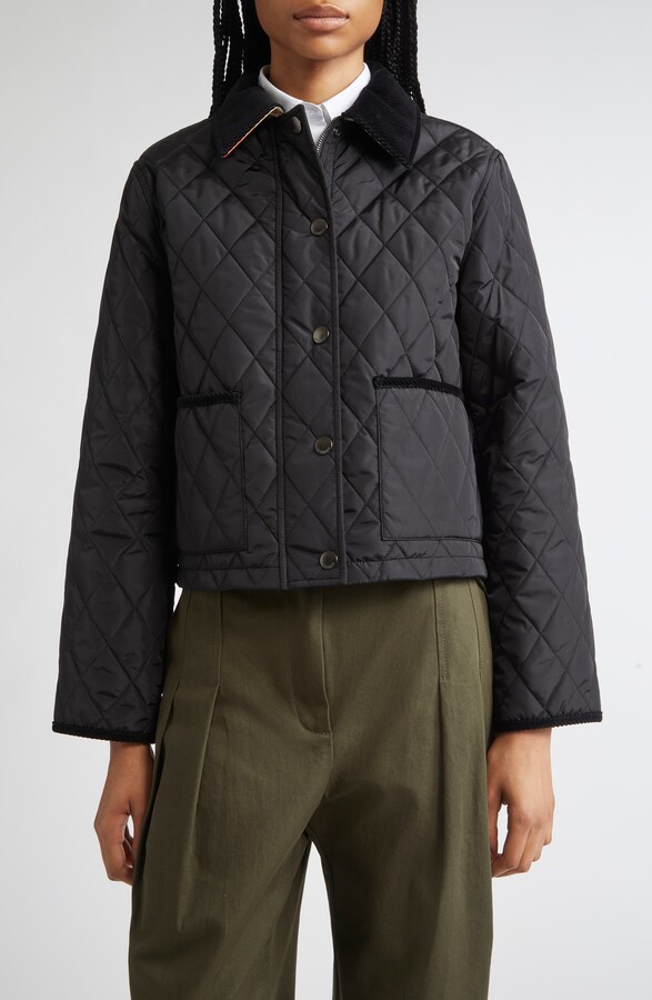 Burberry Oldham Quilted Nylon Crop Jacket
