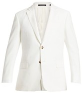 Thumbnail for your product : Emporio Armani Linen-Blend Two-Button Blazer