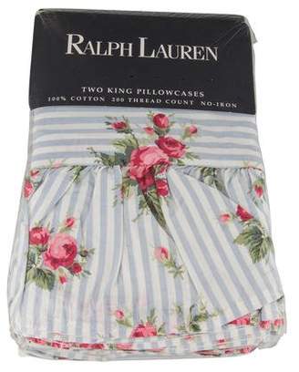 Ralph Lauren Pair of Emma Floral King Pillowcases
