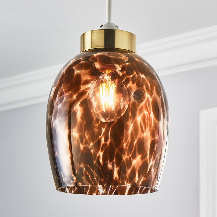Dunelm Lilo Easy Fit Pendant Shade Brown ShopStyle