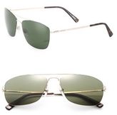 Thumbnail for your product : Montblanc Thin Frame 59mm Metal Sunglasses