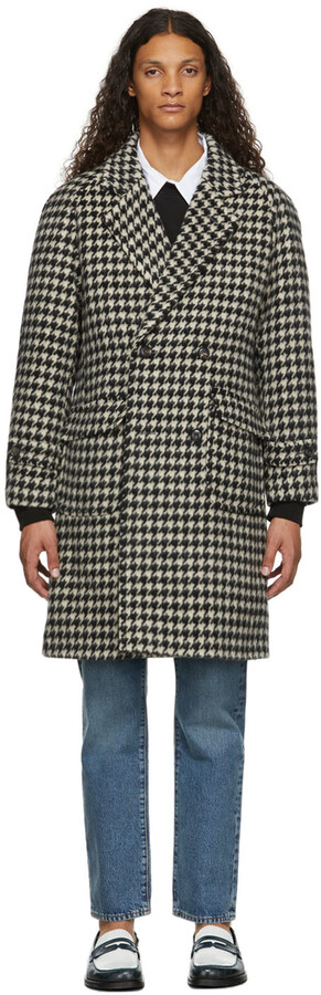 houndstooth coat wool