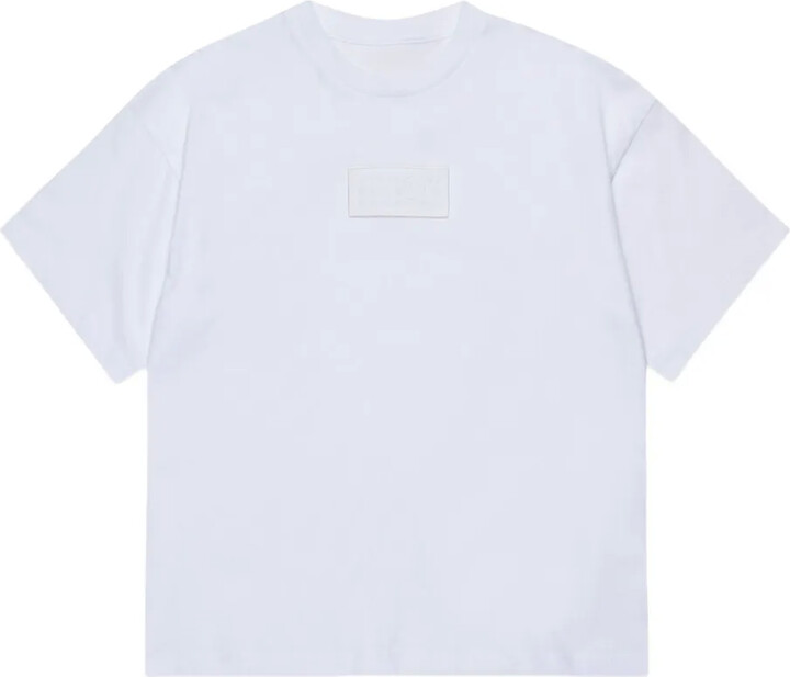 MM6 MAISON MARGIELA Kids logo-patch T-shirt
