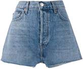 Thumbnail for your product : RE/DONE High-Waisted Denim Shorts