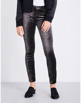 Paige Denim Hoxton skinny high-rise velvet jeans