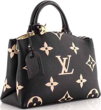 Louis Vuitton Montaigne Handbag Bicolor Monogram Empreinte Giant